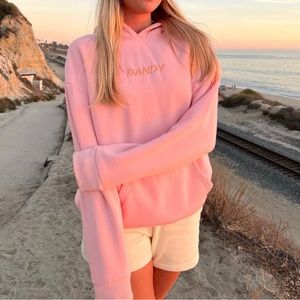 DANDY Pink Embroidered Hoodie